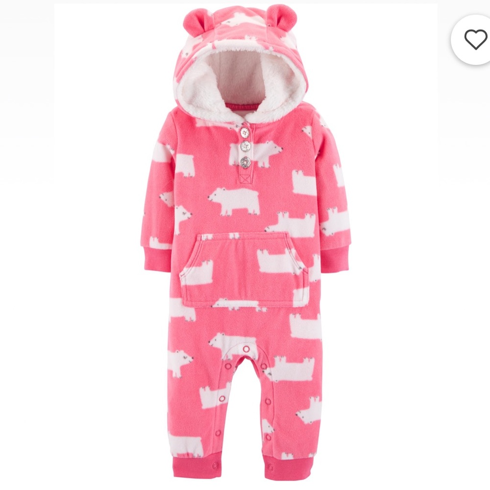 Hooded Fleece Jumpsuit